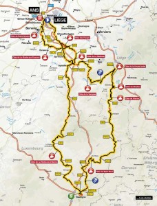 Liege-Bastogne-Liege-mapa