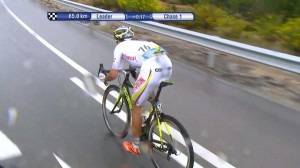 Quintero escapado en Ponferrada-fOTO:www.ciclismointernacional.com