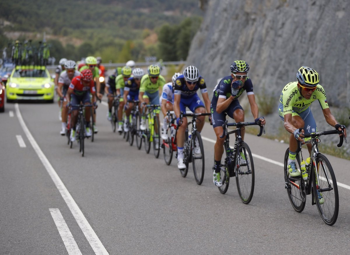 Contador tirando del corte protagonista del día
