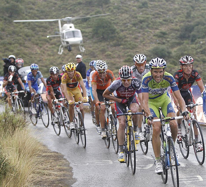 Los favoritos subren La Pandera en la Vuelta 2009